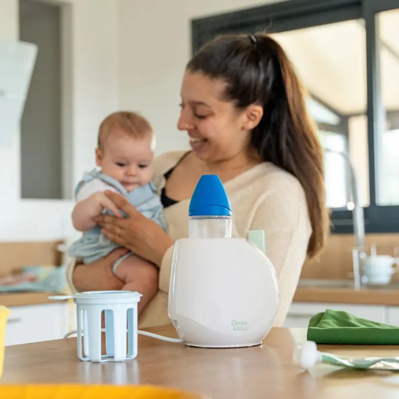 Easy+ babyflesverwarmer voor thuis pastel