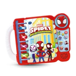 Educatief spelboek Spidey met 14 interactieve pagina’s voor woordenschatontwikkeling en begrijpend lezen vanaf 3 jaar