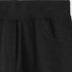 Een effen molleton jegging meisjes