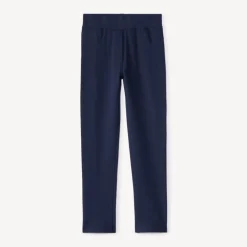 Een effen molleton jegging meisjes