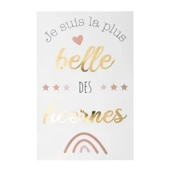 Eenhoornstickers- Verguld
