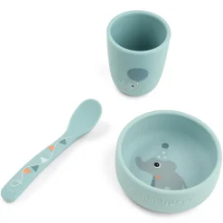 Eerste maaltijdset 3-delig Celebration Blauw