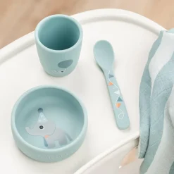 Eerste maaltijdset 3-delig Celebration Blauw
