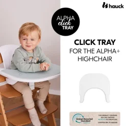 Eetblad hoge stoel Alpha Click Tray White
