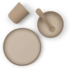 Eetset baby silicone Natural Shades