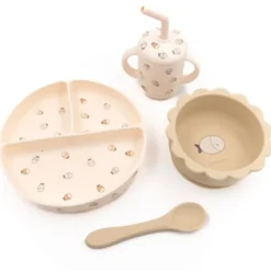 Eetset - Silicone - Vissen - 4 Stuks