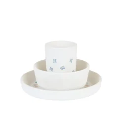 Eetset van siliconen 5-delig - Tiny Flowers