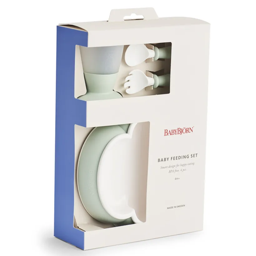 Eetset voor baby's - Pastelgroen