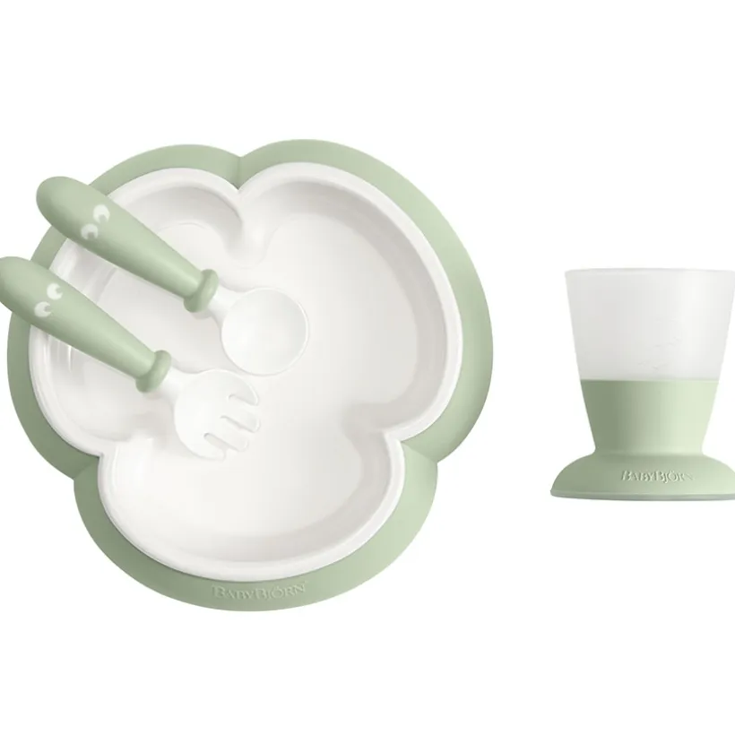 Eetset voor baby's - Pastelgroen