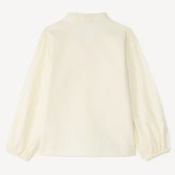 Effen blouse van stevig canvas meisjes