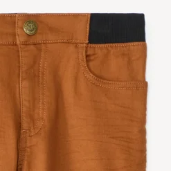 Effen broek met elastische tailleband jongens