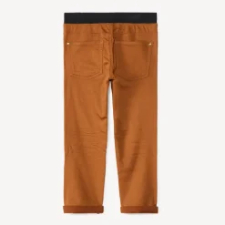 Effen broek met elastische tailleband jongens