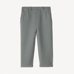 Effen canvas broek voor babyjongen