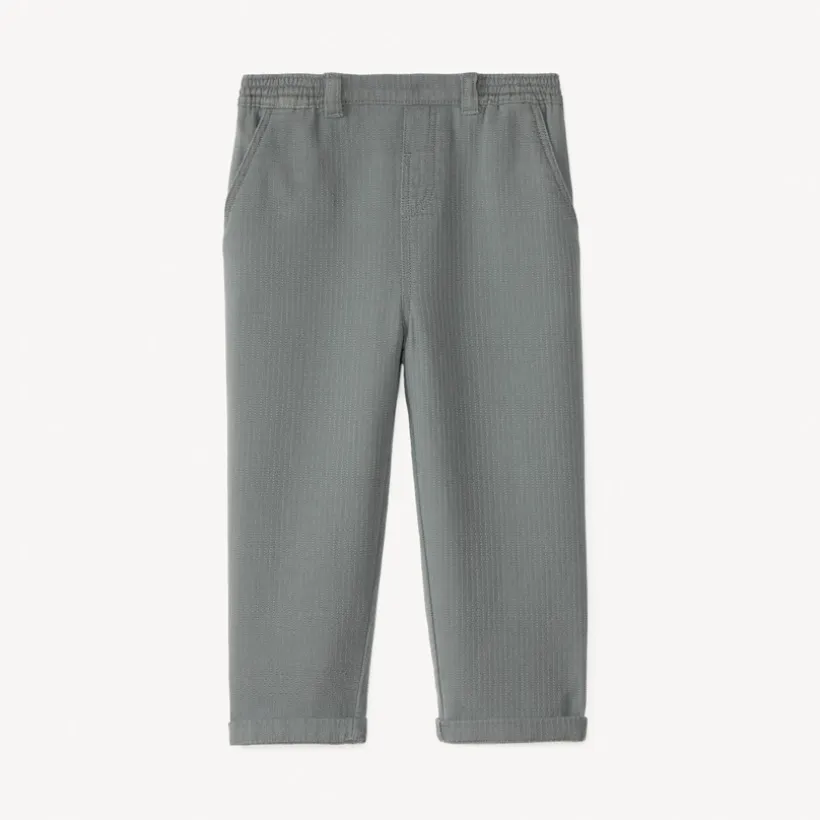 Effen canvas broek voor babyjongen