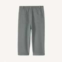 Effen canvas broek voor babyjongen