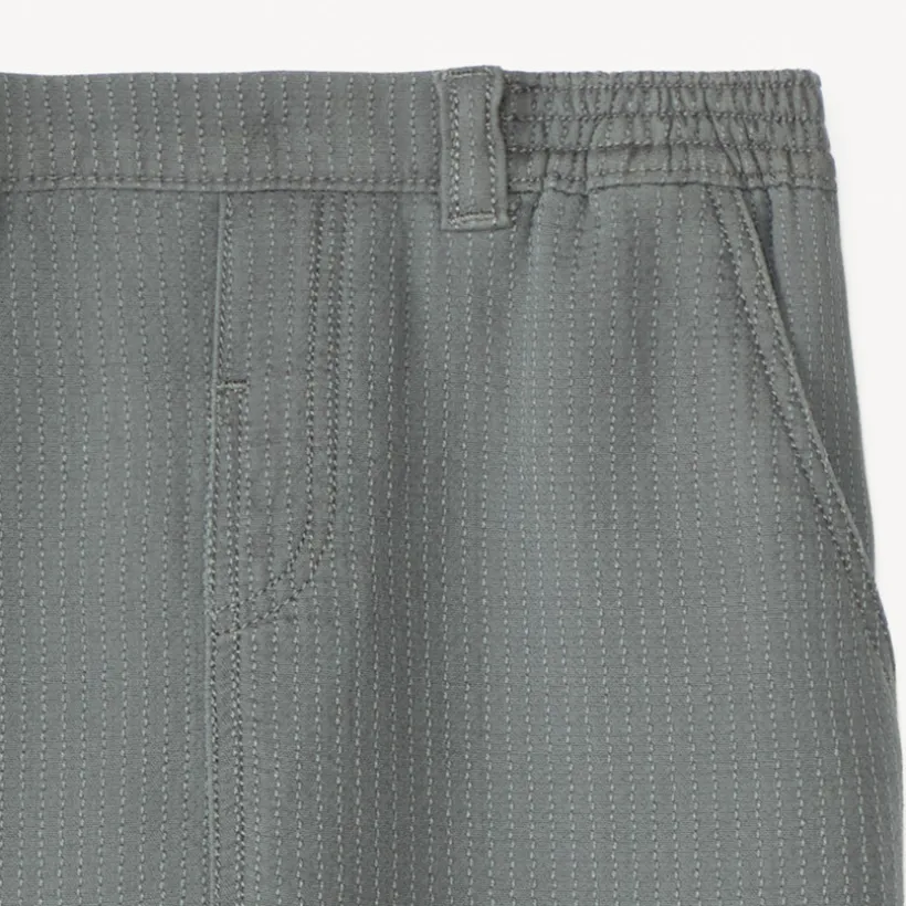 Effen canvas broek voor babyjongen