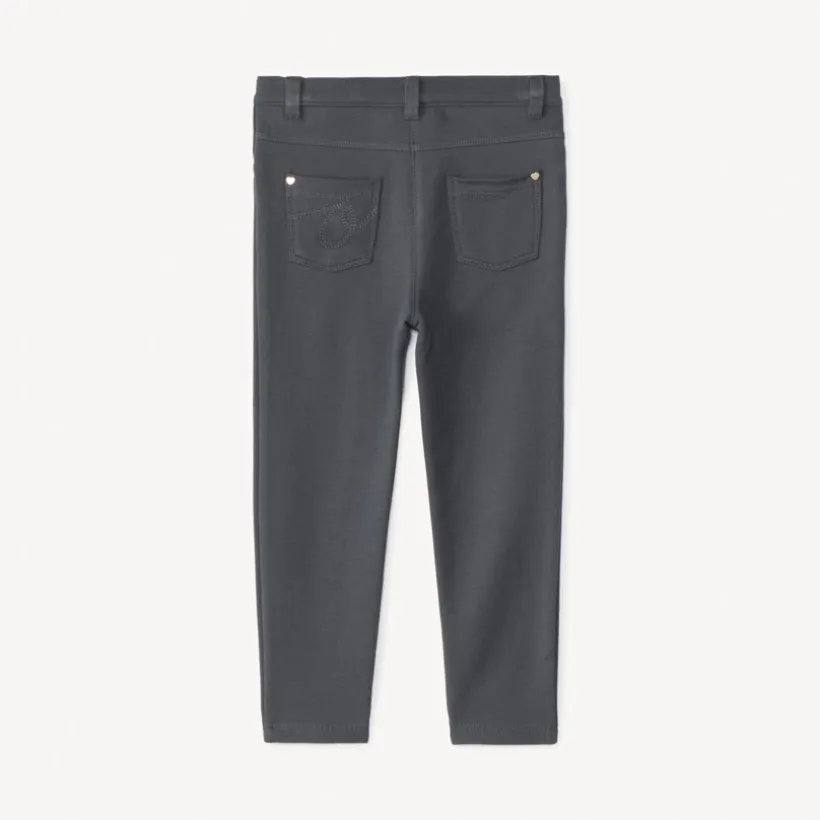 Effen fleece broek meisjes