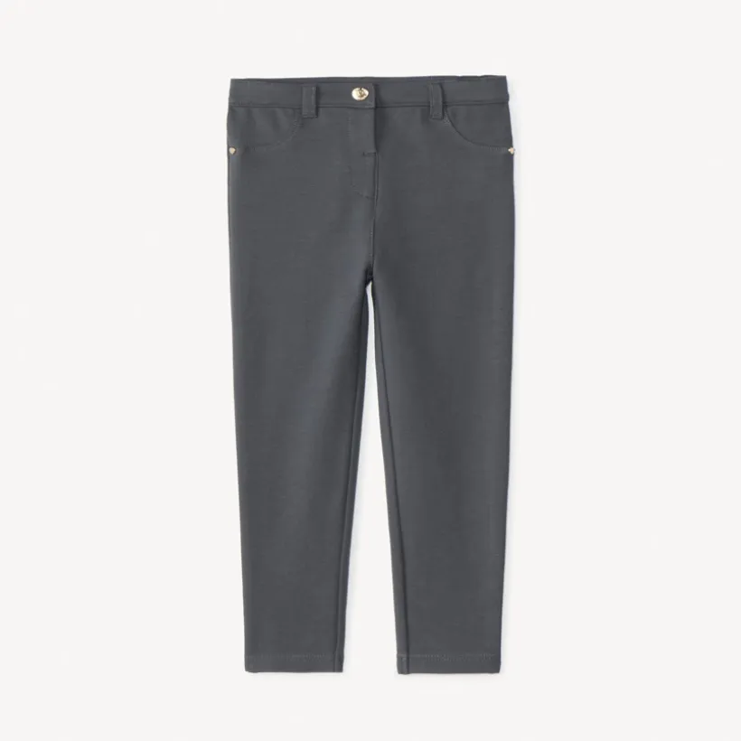 Effen fleece broek meisjes