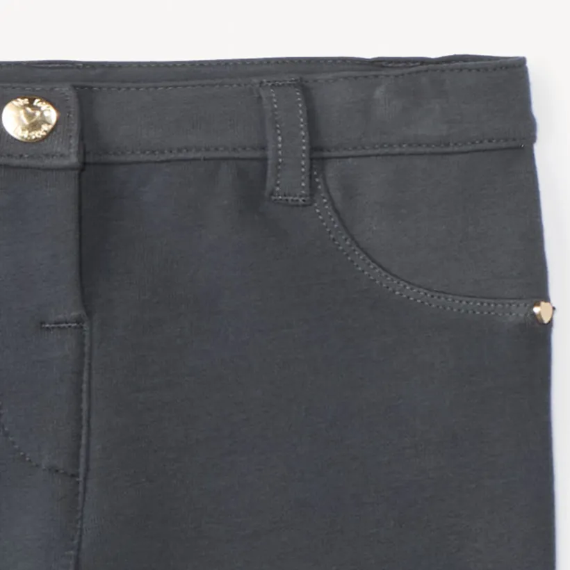 Effen fleece broek meisjes