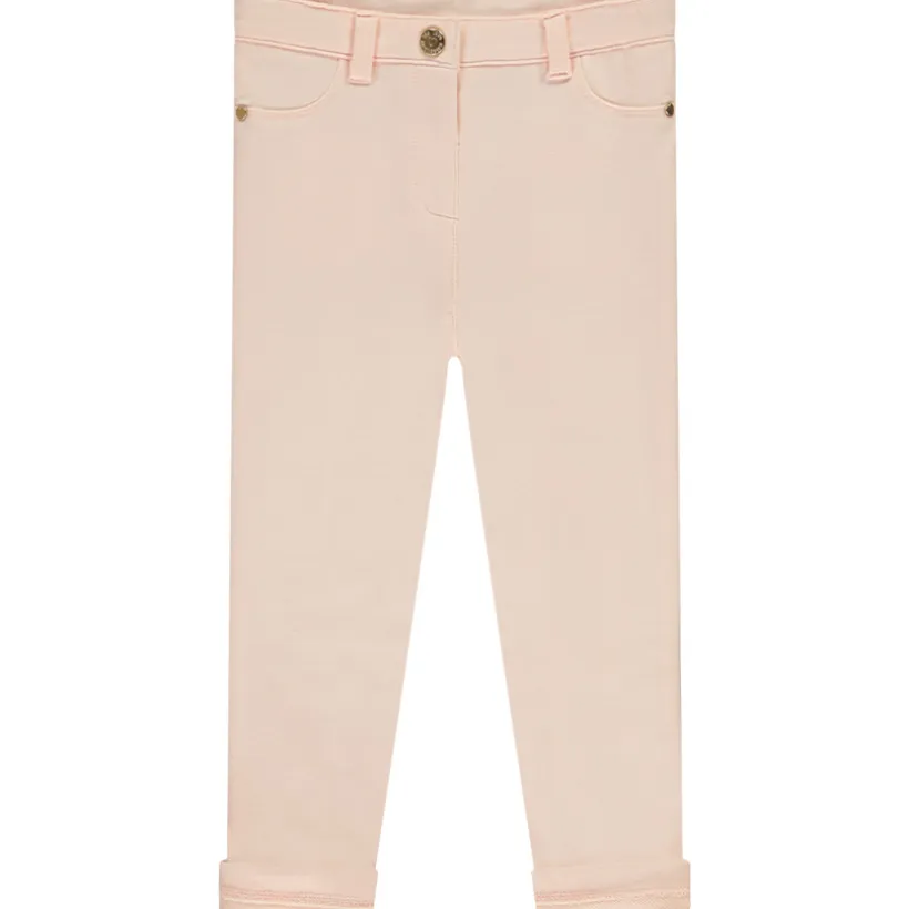 Effen fleece broek meisjes