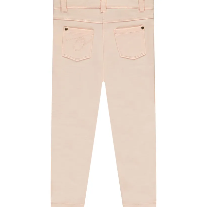 Effen fleece broek meisjes