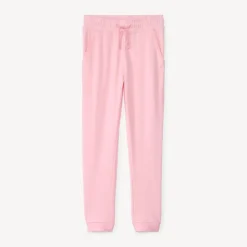 Effen fleece joggingshort meisjes