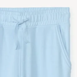 Effen fleece joggingshort meisjes