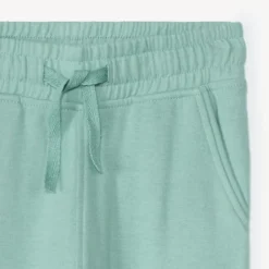 Effen fleece joggingshort meisjes