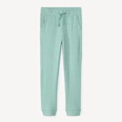 Effen fleece joggingshort meisjes