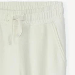 Effen fleece joggingshort meisjes