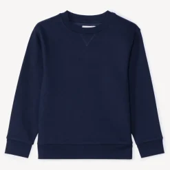 Effen fleece sweatshirt jongens