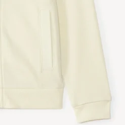 Effen fleece vest met capuchon meisjes