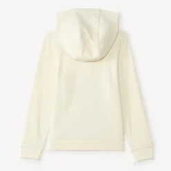 Effen fleece vest met capuchon meisjes