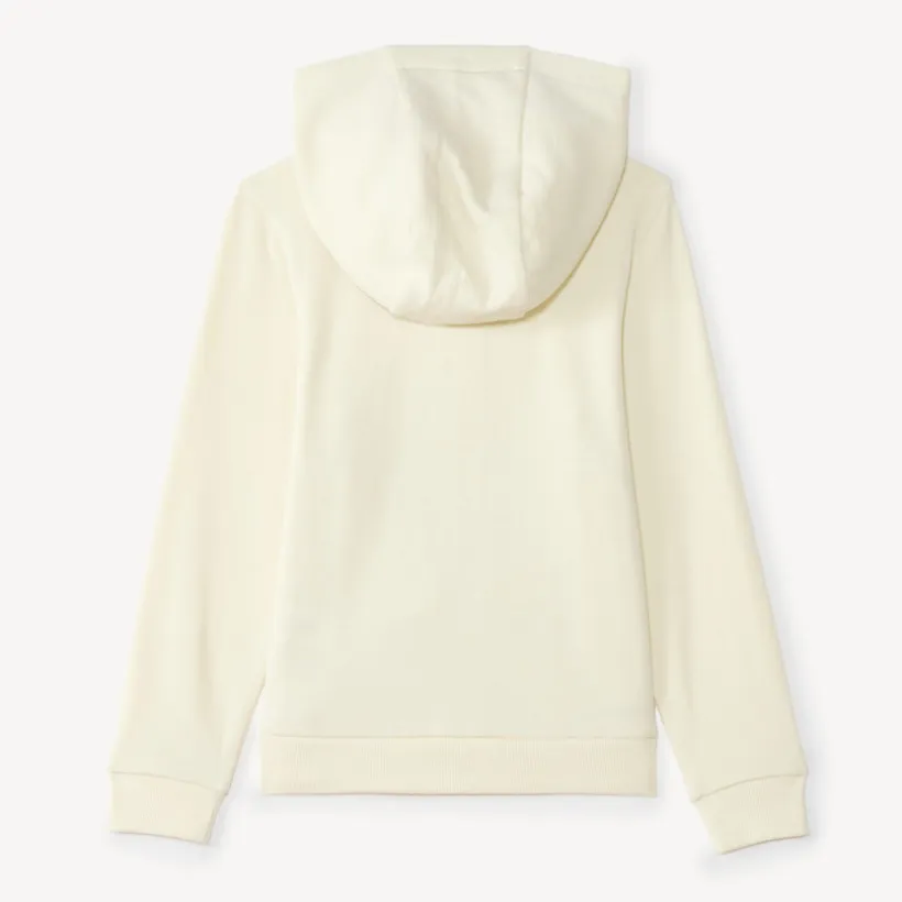 Effen fleece vest met capuchon meisjes
