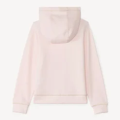 Effen fleece vest met capuchon meisjes