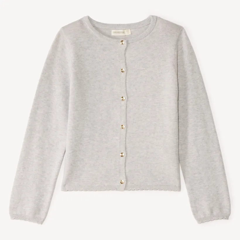 Effen gebreid vest meisjes