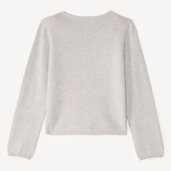 Effen gebreid vest meisjes