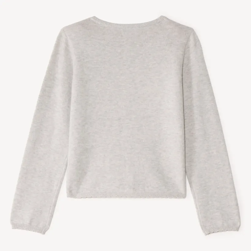 Effen gebreid vest meisjes