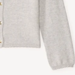 Effen gebreid vest meisjes