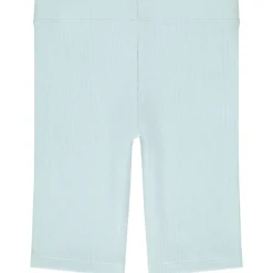 Effen geribbelde fietsbroek voor meisjes