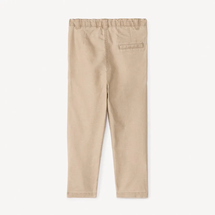 Effen gewatteerde katoenen broek voor baby jongen