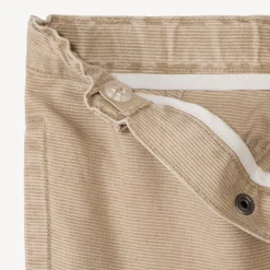 Effen gewatteerde katoenen broek voor baby jongen