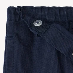 Effen gewatteerde katoenen broek voor baby jongen