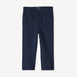 Effen gewatteerde katoenen broek voor baby jongen
