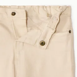 Effen jeans met elastische taille voor babyjongen