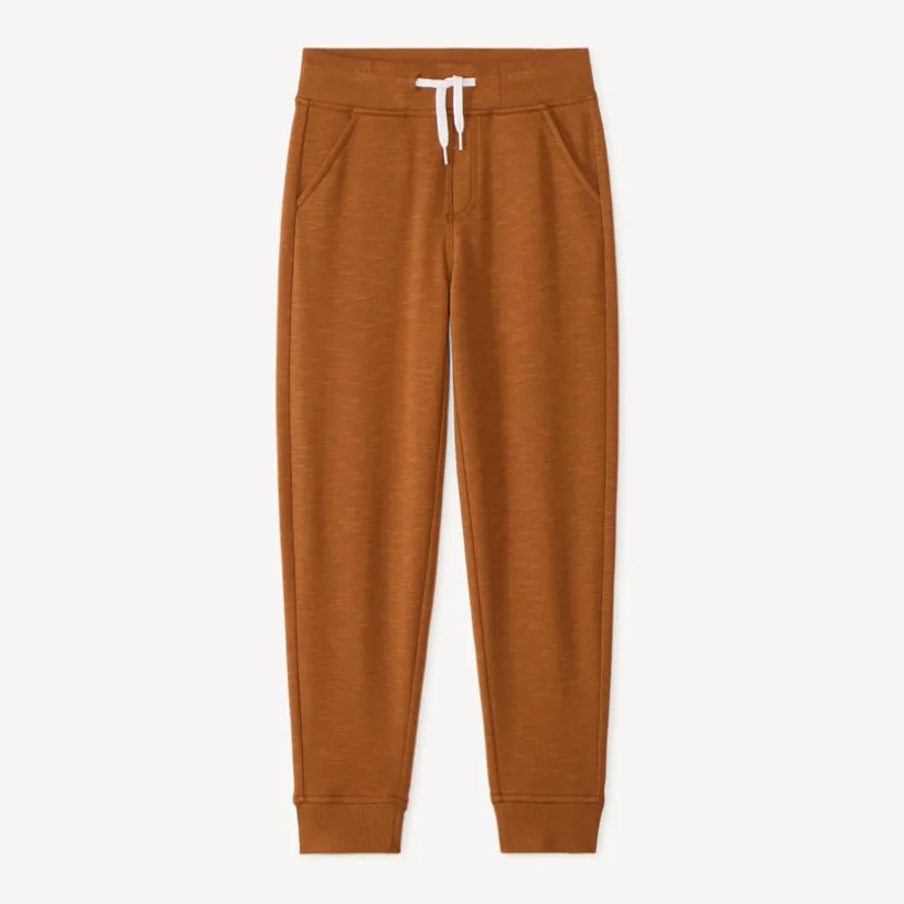 Effen joggingbroek van fleece jongens