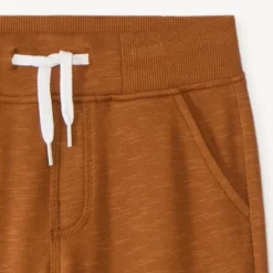 Effen joggingbroek van fleece jongens