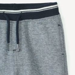 Effen piqué bermuda voor babyjongens