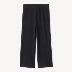 Effen rechte legging in ribstof meisjes