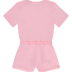 Effen serge combishort meisjes